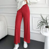 Pantaloni largi de damă AR3046 roșu