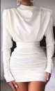 Rochie spectaculoasă de damă H4263 albă