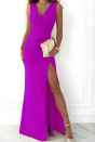 Rochie lungă de damă A1876 violet