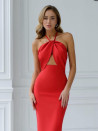 Rochie mulată de damă L9005 roșu