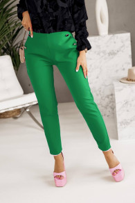 Pantaloni eleganți de damă A0890 verde
