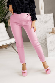 Pantaloni eleganți de damă A0890 roz