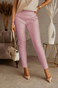 Pantaloni eleganti de damă 5575 roz