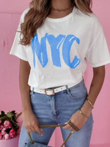 Tricou de damă KNYC1200 albastru