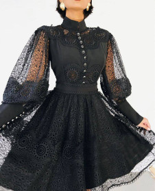 Rochie de damă din dantelă NI2224 neagră