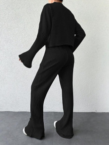 Compleu spectaculos, bluză și pantaloni de damă AR31240 negru