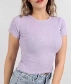 Bluză de damă din tricot YY2271 violet deschis