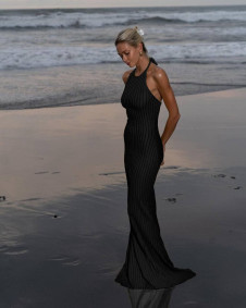 Rochie de damă pentru plajă N1296 neagră