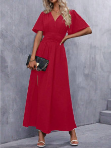 Rochie lungă de damă K6379 roșie