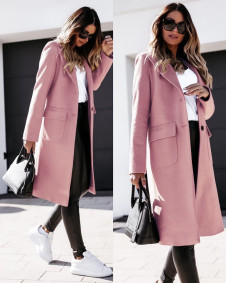 Palton elegant de damă NX5361 roz