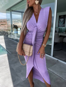 Rochie de pluș pentru femei H3617 violet