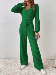 Salopetă de damă din tricot AR3039 verde
