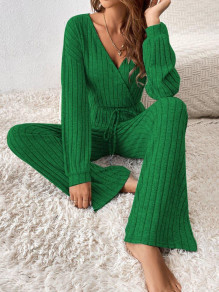 Salopetă de damă din tricot AR3039 verde