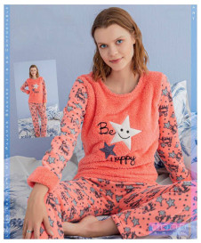 Pijama polar 0468 portocaliu