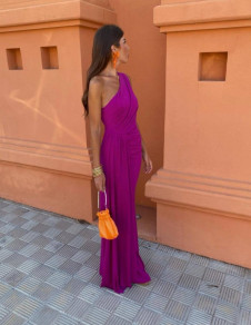 Rochie lungă, elegantă de damă 24092 violet