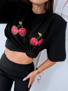 Tricou de damă Cherry P5686 negru