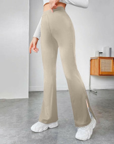 Pantaloni tăiați de damă AR1471 bej